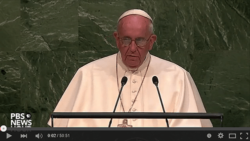 Pope Addresses UN General Assemboly
